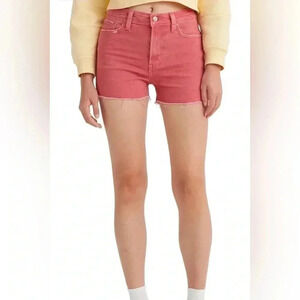 Levi’s Red High Rise Shorts 34